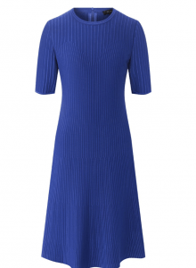 Синее платье миди из вискозы фото № 17