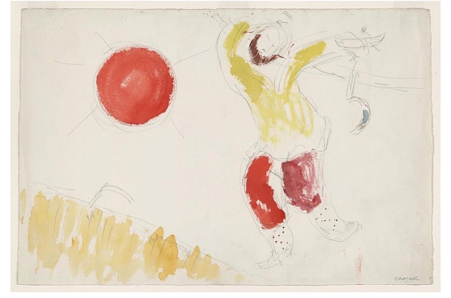 Marc Chagall; 'Costume design for Scene I|l from the ballet Aleko', 1942 фото № 3