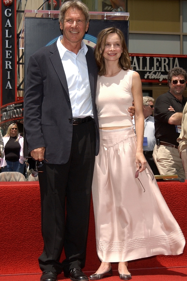 Харрисон Форд с женой Алисой Флокхарт на Голливудской «Аллее славы», 2003 фото № 4