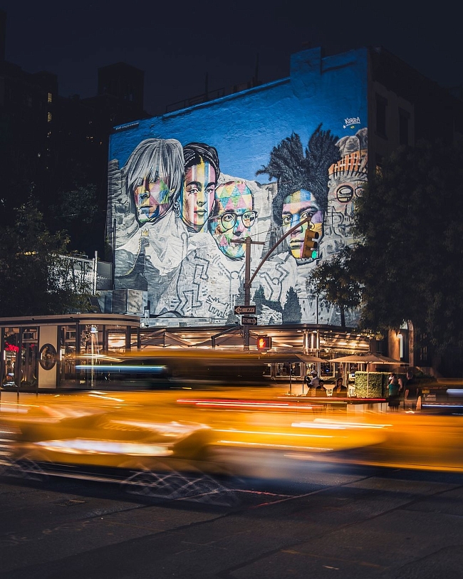 Серия «Цвета свободы» - одна из 18 фресок в Нью-Йорке Автор: Eduardo Kobra Фото: @francesco_bonamassa фото № 2