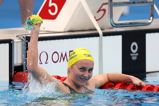 Австралийская пловчиха Ариарне Титмус на Олимпийских играх-2020 (2021) в Токио фото № 6