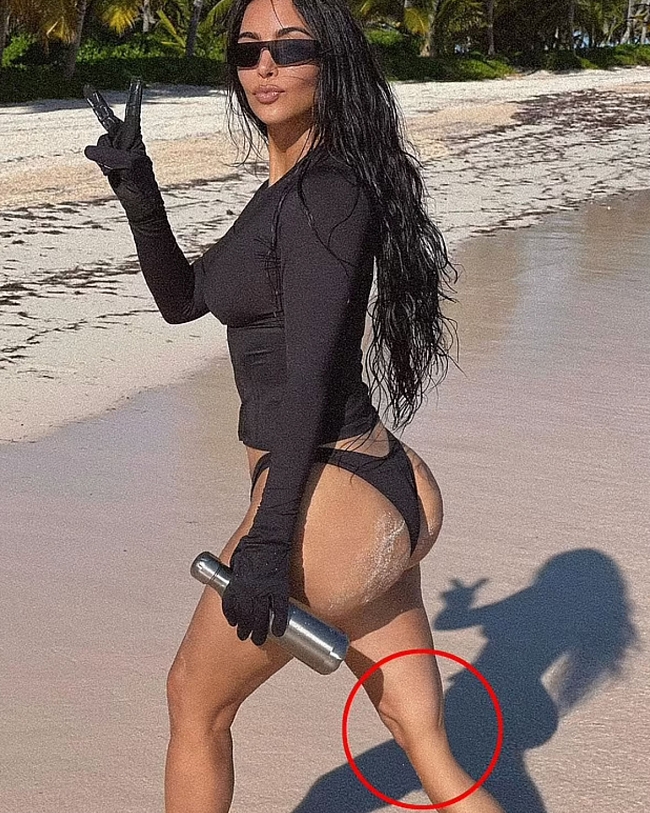 Ким Кардашьян неудачно воспользовалась фотошопом @kimkardashian фото № 1