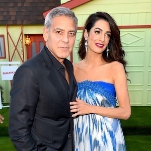 Джордж и Амаль Клуни на премьере фильма «Субурбикон» 