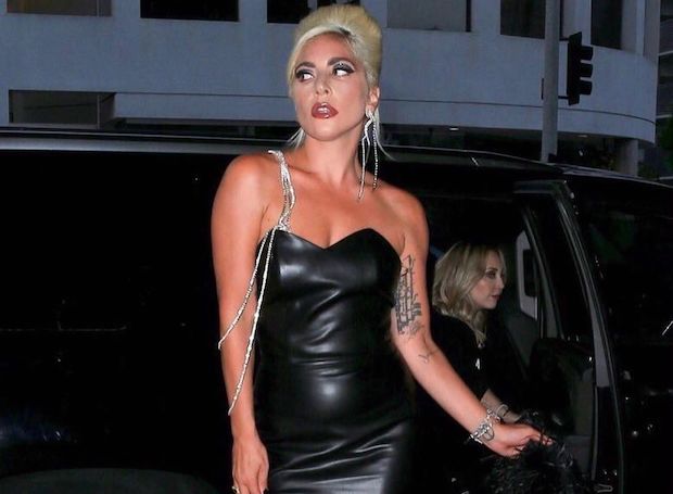 Ради Брэдли: Леди Гага в соблазнительном кожаном платье на вечеринке в Лос-Анджелесе