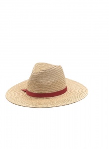 Пляжная соломенная шляпа с лентой фото № 11