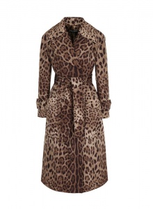 Пальто с  леопардовым принтом фото № 4