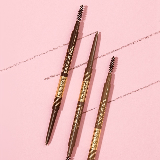 Водостойкий карандаш Eveline Cosmetics Micro Precise Brow Pencil фото № 5