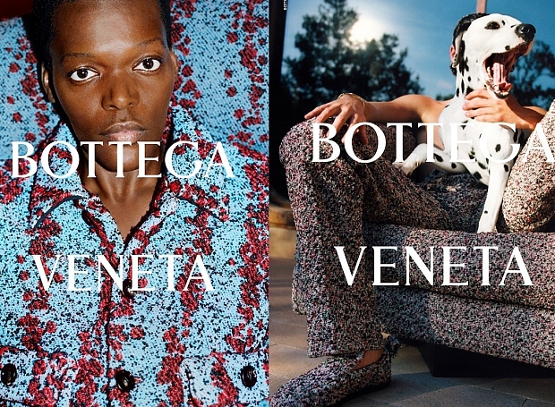 Посмотрите на рекламную кампанию Bottega Veneta Salon 01 (там есть собака)