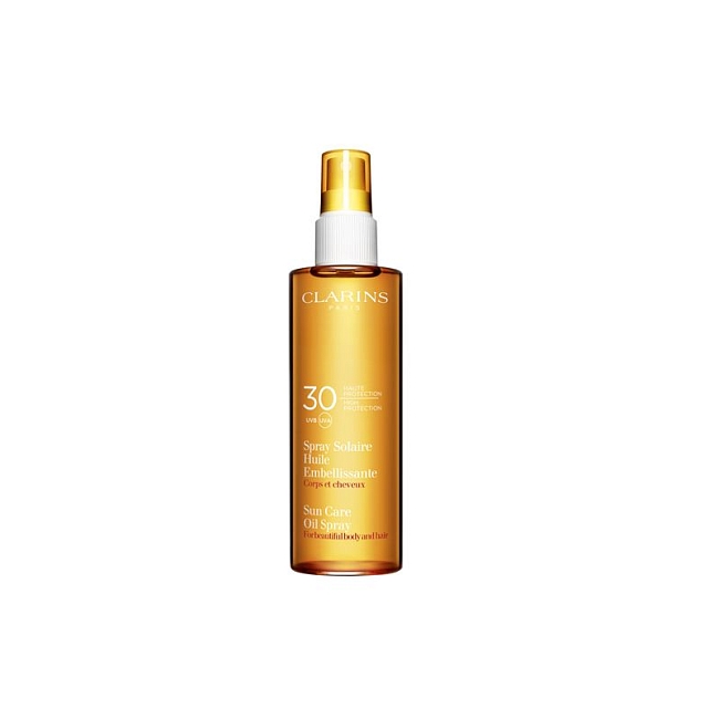 Солнцезащитное масло-спрей для тела и волос Spray Solaire Huile SPF 30 от Clarins, 1 127 руб.  фото № 22