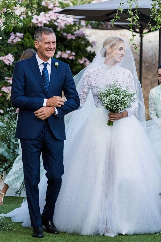 Марко и Кьяра Ферраньи в платье Dior, 1 сентября 2018 фото № 6