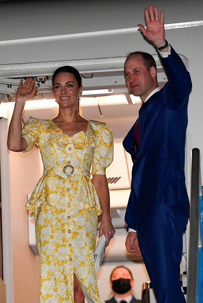 Кейт Миддлтон и принц Уильям прощаются с Багамами фото № 1