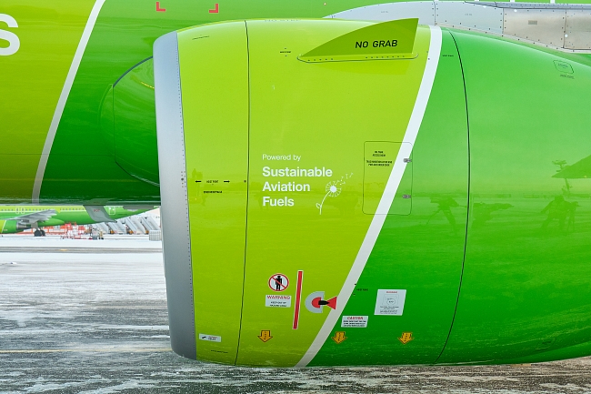 Первый самолет S7 Airlines на биотопливе, фото: пресс-служба S7 Group фото № 2
