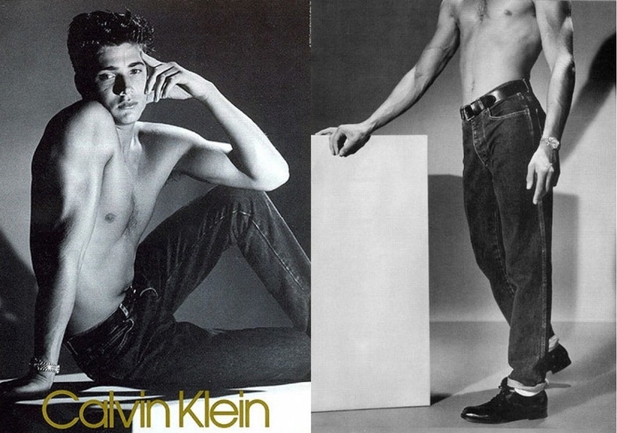 calvin klein male models 80's