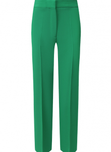 Зеленые шерстяные брюки фото № 7