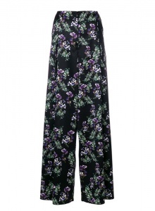 Широкие брюки с цветочным принтом фото № 4