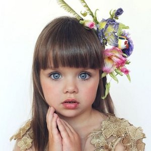 6-летнюю россиянку признали самой красивой девочкой в мире