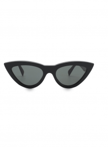 Черные солнцезащитные очки cat eye из прочного гладкого ацетата фото № 1