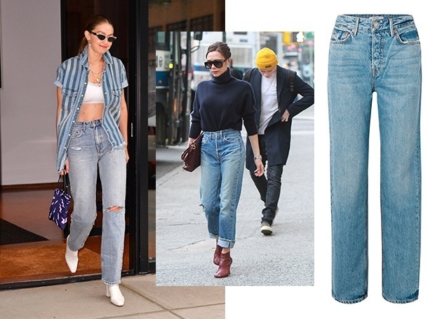 Где купить прямые джинсы, которые обожают Джиджи Хадид и Виктория Бекхэм