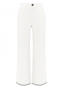 Укороченные белые джинсы фото № 2