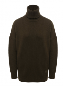 Кашемировый свитер цвета хаки  фото № 5