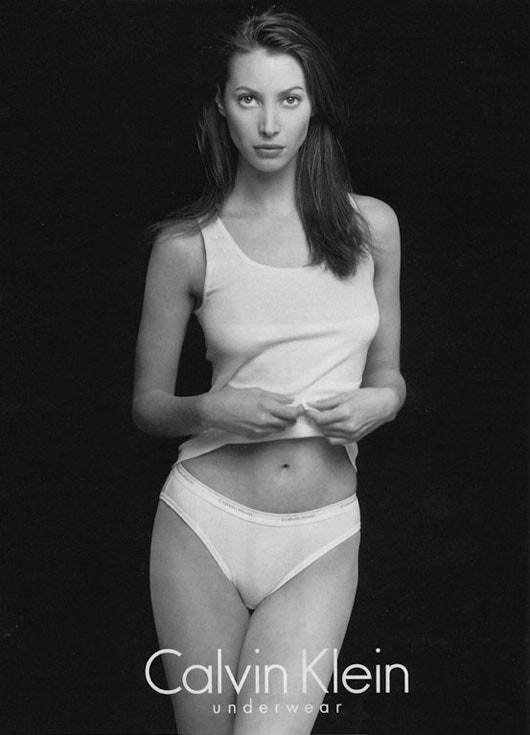 Кристи Тарлингтон в рекламной кампании в рекламной кампании Calvin Klein Underwear 1995 фото № 13