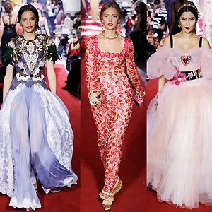 Dolce&Gabbana показали в Милане коллекцию особенных вечерних платьев