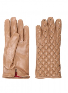 Стеганые перчатки Valentino Garavani Rockstud Spike фото № 19