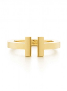 Кольцо Tiffany T Square из золота фото № 3