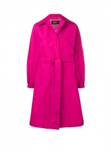 Розовое пальто в стиле oversized фото № 5