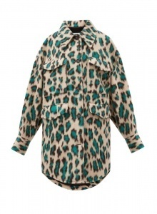 Куртка рубашечного кроя с леопардовым принтом фото № 2
