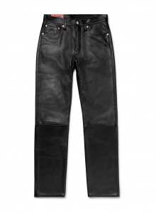 Черные кожаные брюки 1996 фото № 31