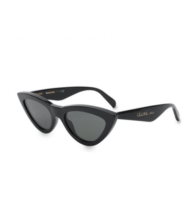 Черные солнцезащитные очки cat eye фото № 9\