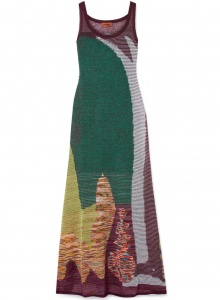 Трикотажное платье с узором фото № 38
