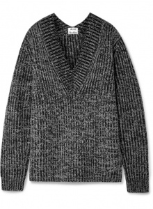 Серый шерстяной свитер фото № 3