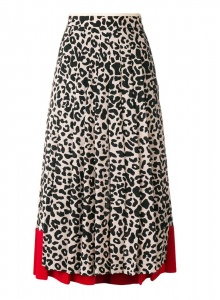 Плиссированная юбка с леопардовым принтом фото № 15