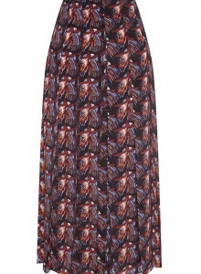 Плиссированная юбка с абстрактным принтом фото № 12