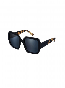 Черные солнцезащитные очки с леопардовыми заушниками фото № 5
