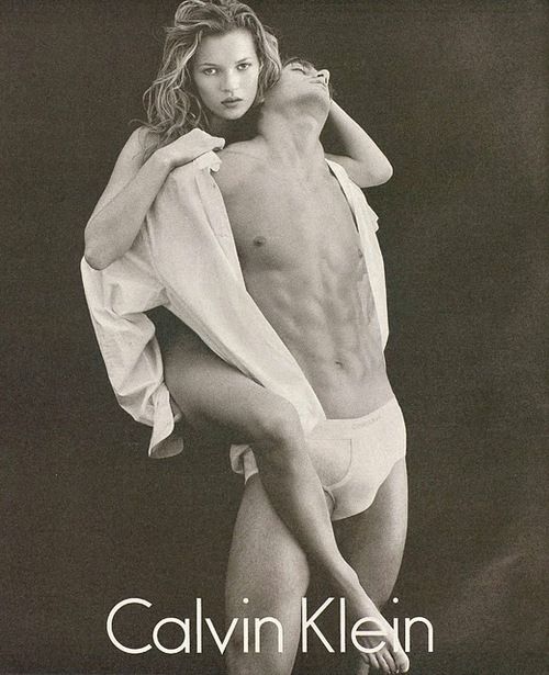 Кейт Мосс в рекламной кампании нижнего белья Calvin Klein фото № 14
