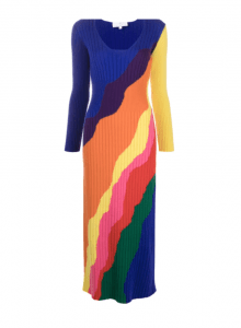 Цветное трикотажное платье Diana фото № 13
