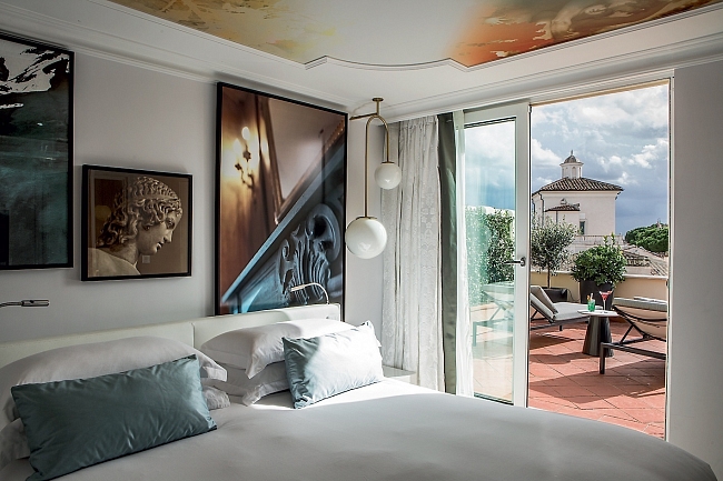 Sofitel Rome Villa Borghese — бутик-отель с обновленными год назад номерами. Из каждой спальни открывается великолепный вид на город фото № 3