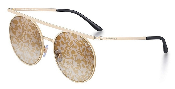 Вот так весна! Солнечные очки Giorgio Armani с цветами на стеклах фото № 4