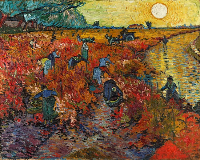 Винсент ван Гог. «Красные виноградники в Арле. Монмажор». 1888 фото № 2