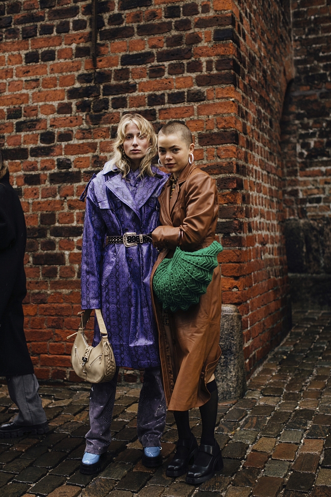 Стритстайл на Неделе моды в Копенгагене сезона осень-зима 2022/23 фото № 6