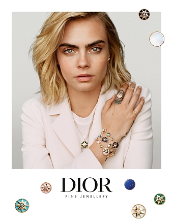 Парижский шик с британским акцентом: Кара Делевинь стала новым лицом ювелирной коллекции Dior Joaillerie фото № 2