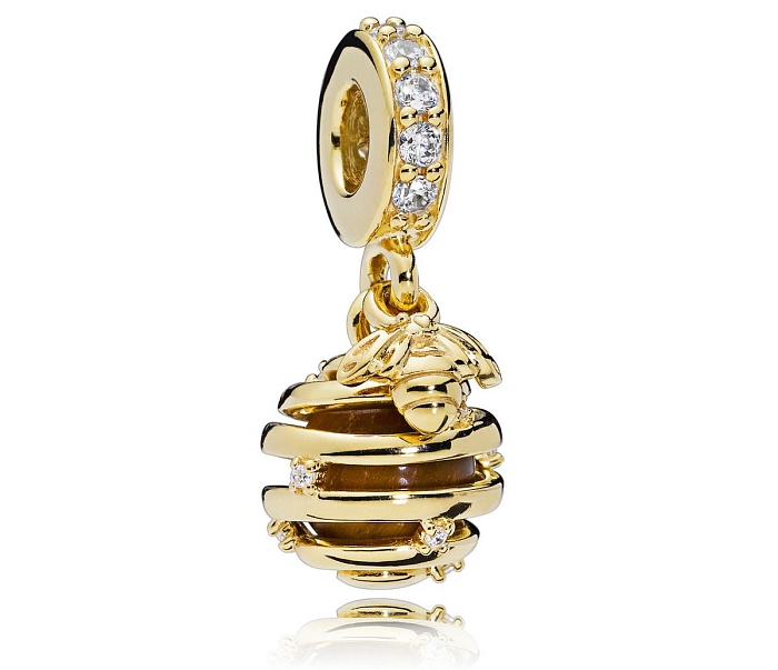 Подвеска «Сладкий мед» от Pandora (золото, цирконий), 6 990 руб. фото № 2
