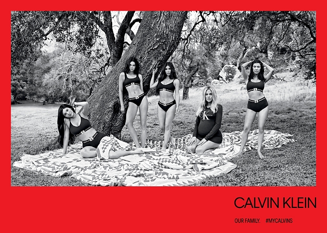 Семейные узы: сестры Кардашьян-Дженнер в новой рекламной кампании Calvin Klein фото фото № 1