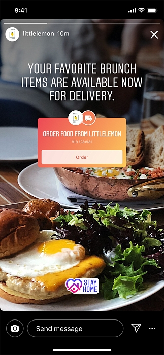 Заказать еду теперь можно через Instagram фото № 2