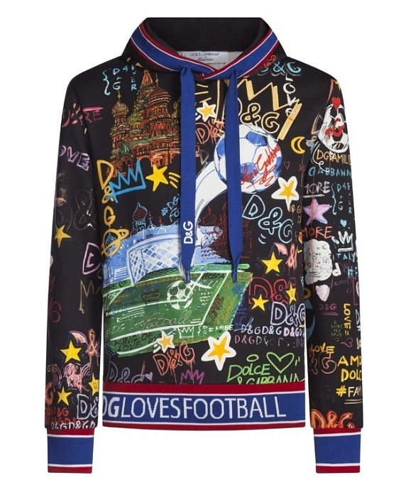 Толстовка с футбольным принтом Dolce&Gabbana, цена по запросу фото № 12