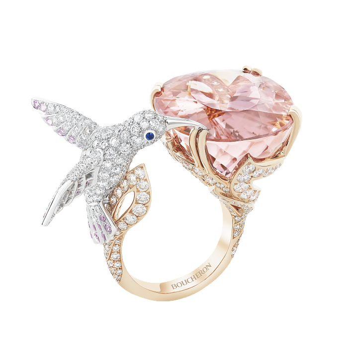 Boucheron (белое и розовое золото, морганиты, бриллианты, сапфиры) фото № 27