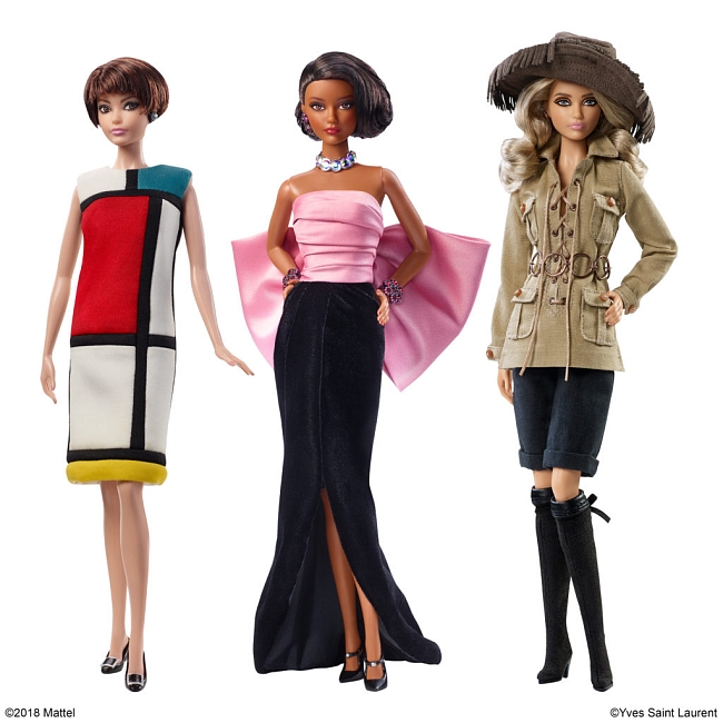 Saint Laurent и Mattel создали коллекцию кукол Барби фото № 1